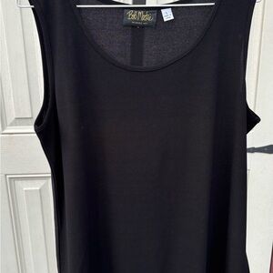 Bob Mackie Black Sleeveless Tank Top